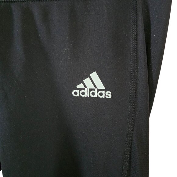 Adidas AEROREADY Womens Black & White Leggings workout running gym lounge relax - Picture 3 of 7